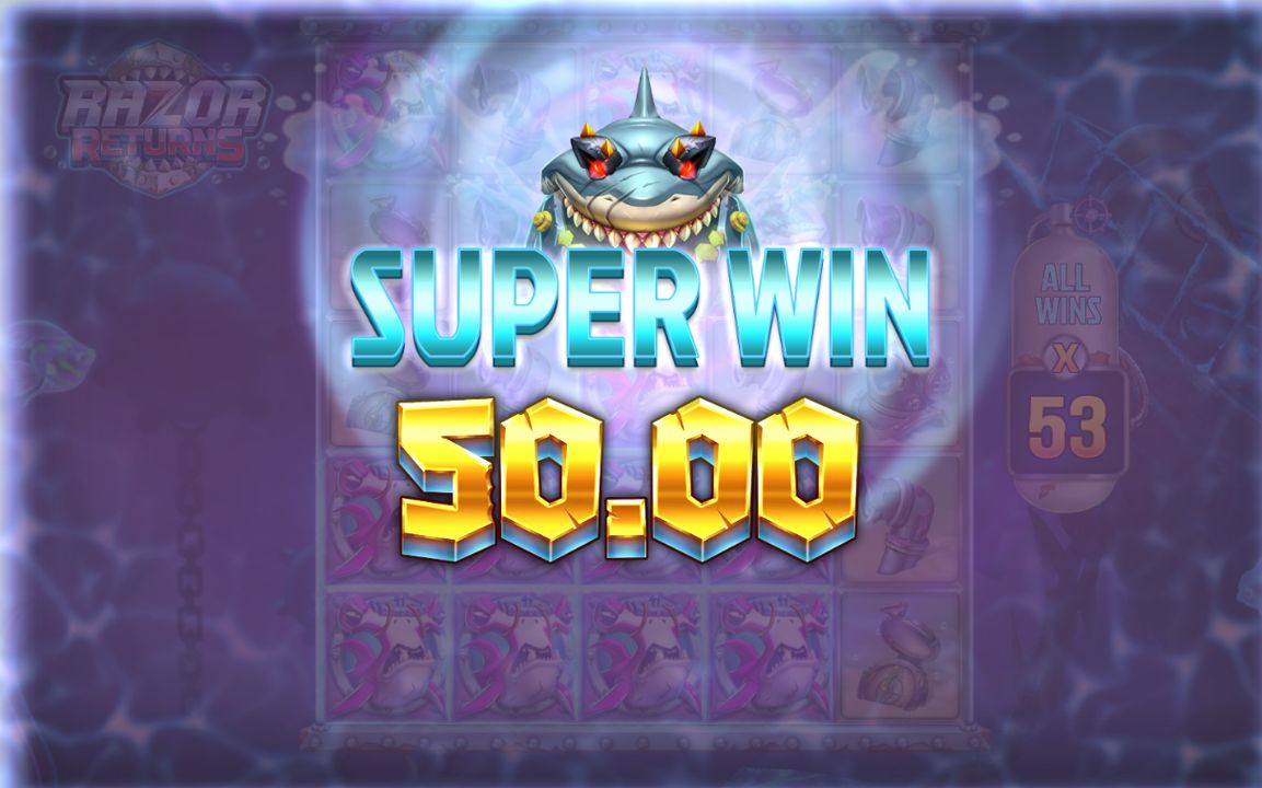 Vinstskärm efter Free Spins med Total Multiplier