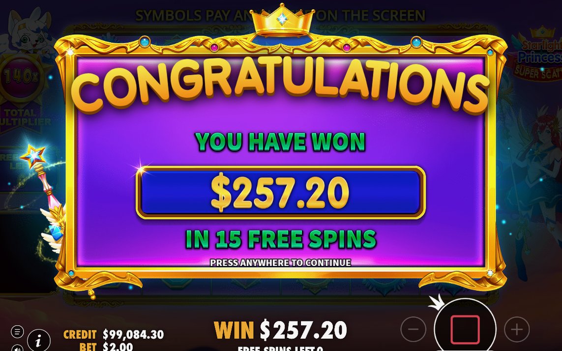 TOTAL MULTIPLIER samlar multiplikatorn i Free Spins